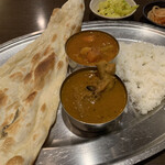 アンジュナ - Aペア チキンカレー＆南インド風野菜カレー