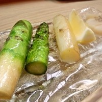 すすきの浪花亭 - 旬のアスパラ