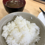 山梨家系元祖炭焼き サムライハンバーグ - ご飯～☆
