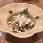 お料理とお酒 実りや - 山わさびの鶏わさ