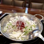 조방낙지 1번가 - ここから火にかけ炒めていきます