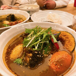 スープカリー ヒリヒリオオドオリ - 野菜カレー