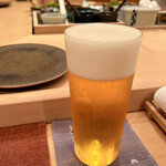 木挽町 とも樹 - 最初は生ビール