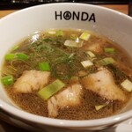 本田麺業 - つけ汁　醤油　自家製手揉みつけ麺　上　1,400円