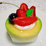 菓子工房 アントレ - ﾒﾛﾝﾎﾟｰﾄ　420円　（＾＾＠