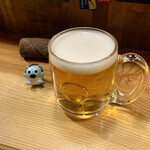 晴家 - 生ビールはハートランドでジョッキが良い感じ
