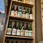 Haruya - 高知の日本酒が並んでます
