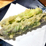 天ぷら処 こさか - 紫アスパラガスの天ぷら（２０１３年６月）