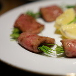 かぶら亭 - 芽葱のロース巻き