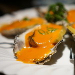 かぶら亭 - 牡蠣とアワビのピリ辛ソース