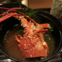 お料理 佐藤 - 伊勢エビのお汁。