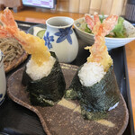 蕎麦きり つちのこ - 天むす
