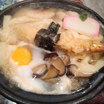 Murataya - 元祖鍋焼きうどん特上におもちトッピング