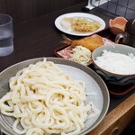 Teuchi Udon Tarappe - 日替わりランチ「アジフライ」