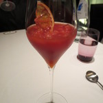 フロリレージュ - 口直しはシチリアのブラッドオレンジのソルベが。