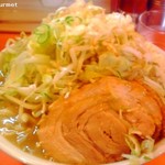 ちばから - らーめん(豚一切れ) 「ヤサイニンニクカラメネギ」(750円) 2013/06