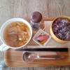 なんでもない日 - Ｃの白菜と干しダラだしスープに御飯