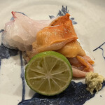 東茶屋 なかむら - 鯛と赤貝