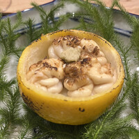 東茶屋 なかむら - ゆず釜　たらの白子　飯蒸し