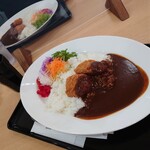 味処米里 - ヒレカツカレー②