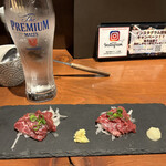 薬院 柚子もつ鍋と馬刺し 松葉 - 