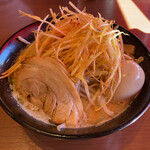 Menyaninomiya - 辛ネギ豪麺(麺大盛り+味玉)