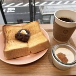 THREE TIMES COFFEE - あんバタートースト＆本日のコーヒー