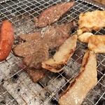 Shichirin Yakiniku An An - 七輪で焼くべさ。