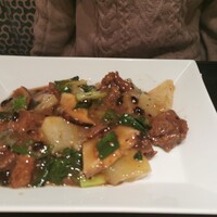 神田 雲林 - 国産牛肉と聖護院大根と椎茸の黒豆トウチ煮込み