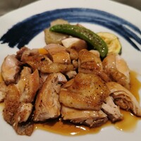 鉄板焼 しろや 銀座亭 - 大山地鶏照り焼き