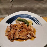 鉄板焼 しろや 銀座亭 - 大山地鶏照り焼き