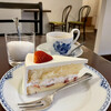 カフェ・ド・カファ - 料理写真:苺ショートとカフェオレ
