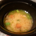 帰燕 - なめこの味噌汁