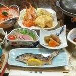 ファミリー温泉　山賊館 - 料理写真:夕食