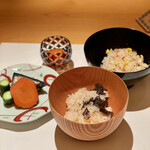 みえ田 - トリュフご飯　とうもろこしご飯