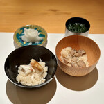 みえ田 - クエご飯　ポルチーニとトリュフのご飯