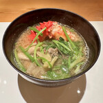 みえ田 - 花咲ガニとセリの鍋