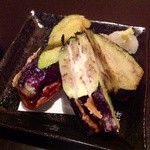 喜和美家 - Ｈ25.06　群馬県産茄子の麦豚重ね揚げ