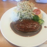 逸屋コーヒー店 - 煮込みハンバーグ