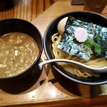 銀座 朧月 - 煮干しつけ麺+味玉