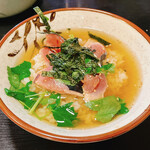 Izakaya Kihachi - 魚茶漬け 税込700円 スマカツオのこどもスマゴ