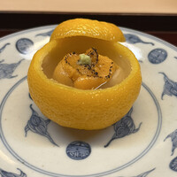 松川 - 河豚の白子と蝦夷馬糞雲丹