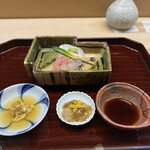 松川 - 鯛と伊勢海老のお造り