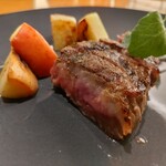 Yubou ichiraku TENDO SPA ando BREWERY - ジョスパーグリルで焼いた山形牛ステーキ