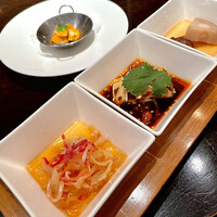 中国菜 老四川 飄香 銀座三越店 - ①前菜三種の盛り合わせ