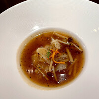 中国菜 老四川 飄香 銀座三越店 - ②トリュフ入りフカヒレのスープ