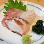 地たこ、ひらめ、かんぱち