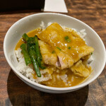 かれー麺 実之和 - 即席ミニカレー丼。