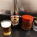 ぎょうざの店 ひょうたん - お疲れビール