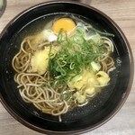 Miyako soba - 「いか天そば」+「生卵」